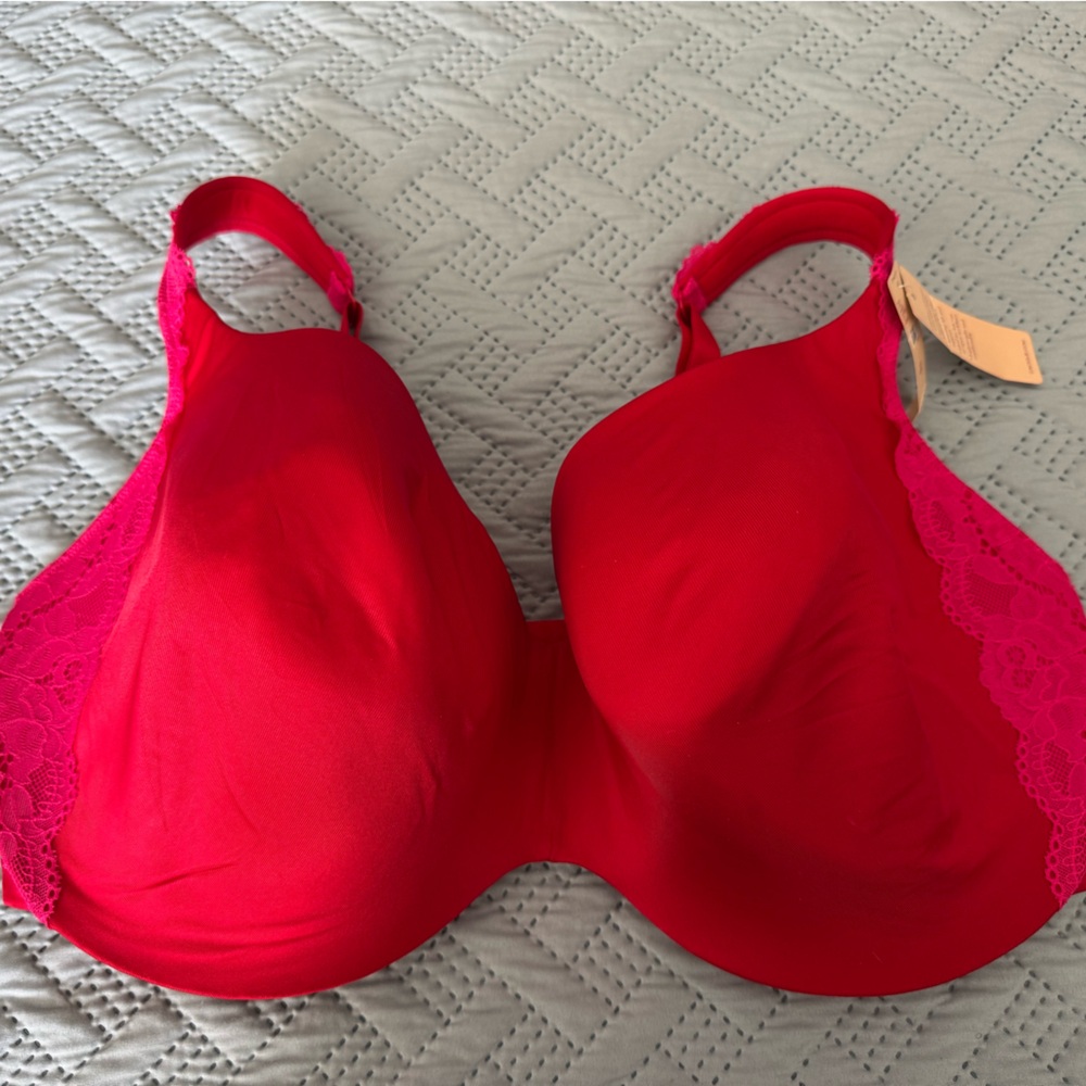 Elegant Red Lace Women's Bra